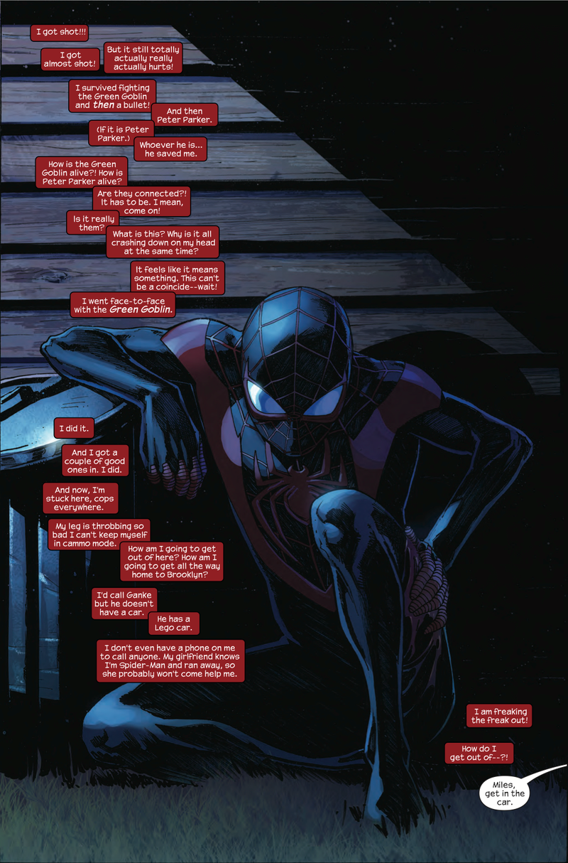 Illustration for article titled Exclusive Marvel preview: A wounded Spider-Man makes an unlikely ally in Miles Morales #5